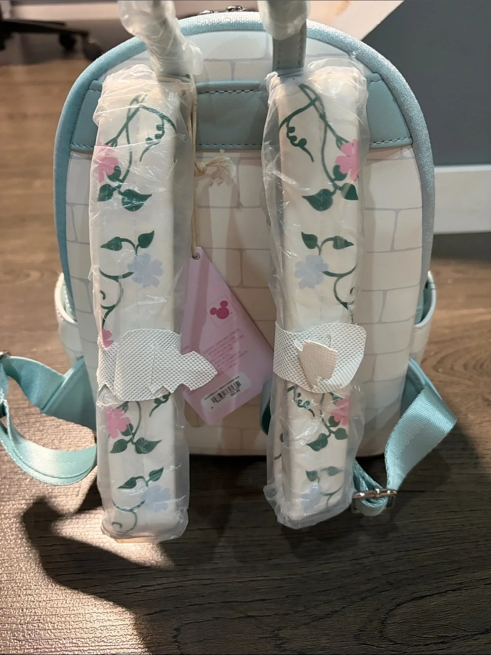 Loungefly Cinderella Light Blue Stained Glass Mini Backpack & Wallet Set